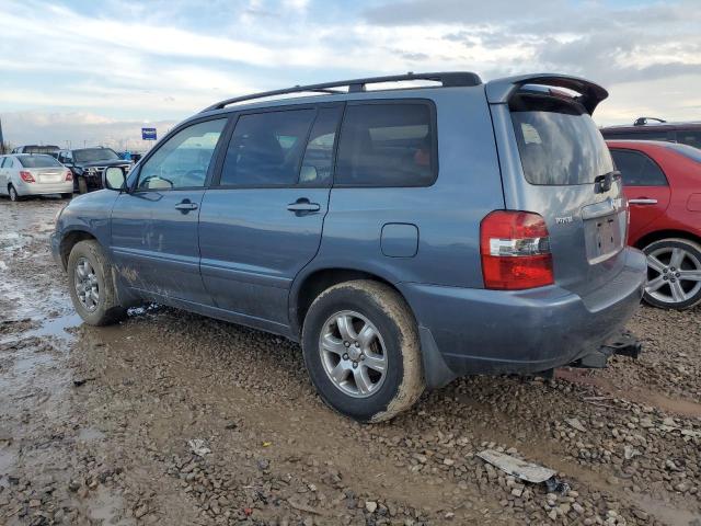 JTEDD21A750126366 - 2005 TOYOTA HIGHLANDER BLUE photo 2