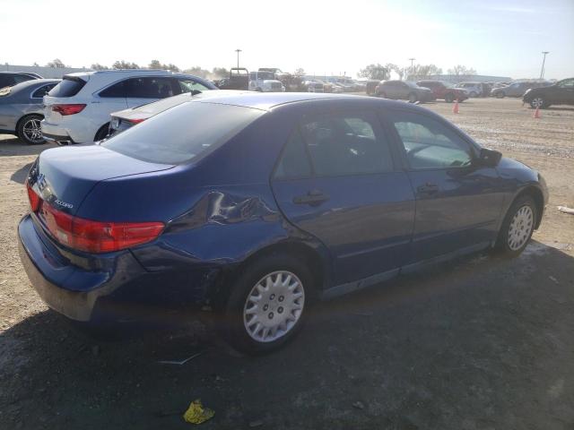 1HGCM56145A154213 - 2005 HONDA ACCORD DX BLUE photo 3