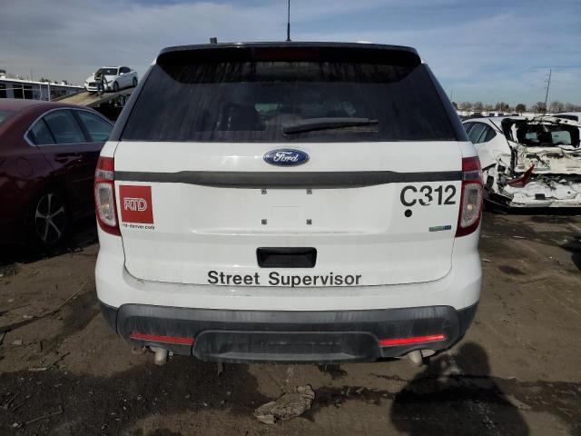 1FM5K8AR5FGB26264 - 2015 FORD EXPLORER POLICE INTERCEPTOR თეთრი ფოტო 6