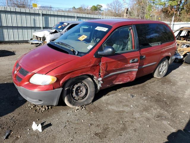 1B4GP25392B652273 - 2002 DODGE CARAVAN SE RED photo 1