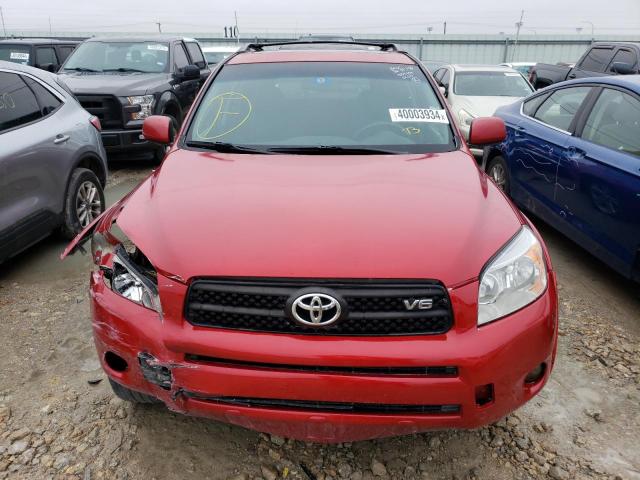 JTMZK32V365002820 - 2006 TOYOTA RAV4 SPORT RED photo 5