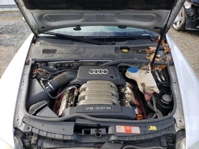 WAUDH74F56N110911 - 2006 AUDI A6 3.2 QUATTRO SILVER photo 11