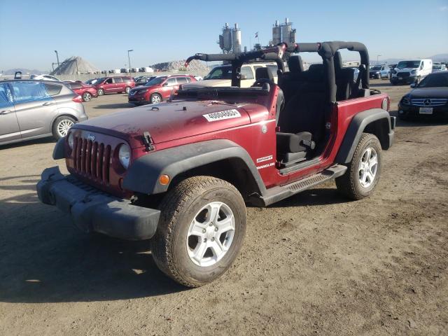 1J4GA2D15BL548601 - 2011 JEEP WRANGLER S MAROON photo 1