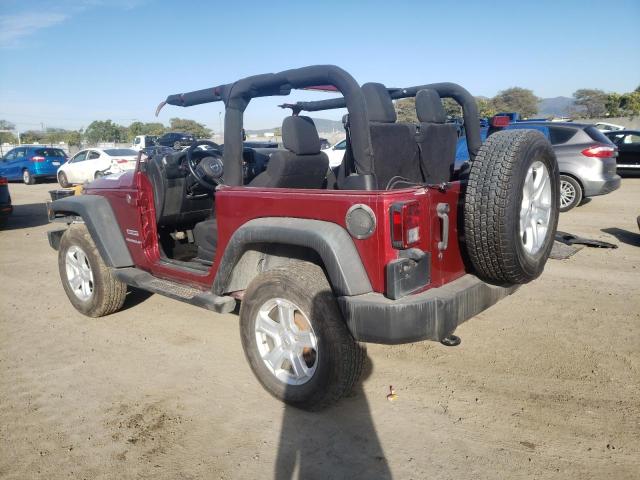 1J4GA2D15BL548601 - 2011 JEEP WRANGLER S MAROON photo 2