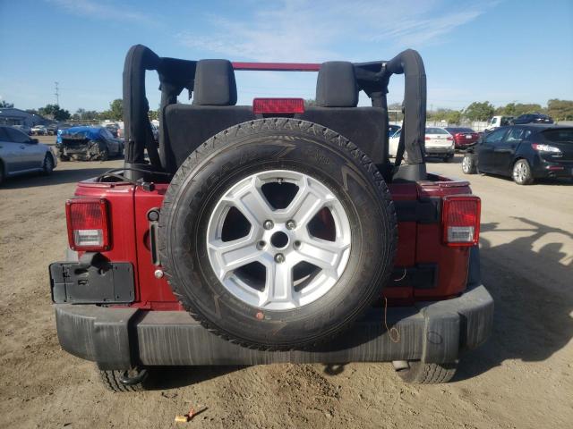 1J4GA2D15BL548601 - 2011 JEEP WRANGLER S MAROON photo 6