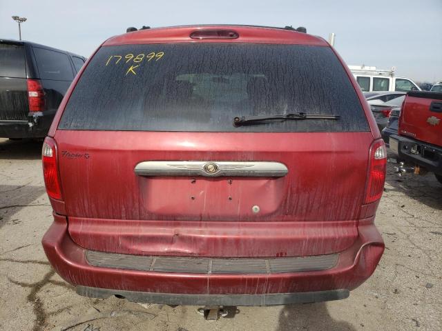 2C4GP54L35R179899 - 2005 CHRYSLER TOWN & COU TOURING RED photo 6