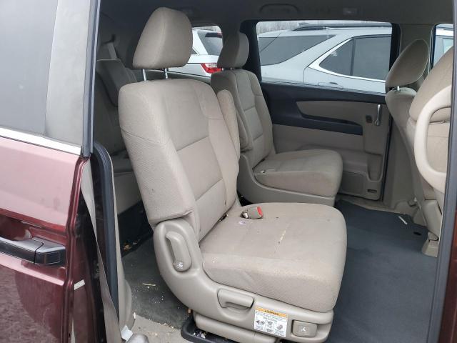 5FNRL5H25GB043732 - 2016 HONDA ODYSSEY LX MAROON photo 11