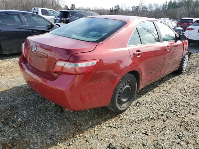 4T4BE46K19R096934 - 2009 TOYOTA CAMRY BASE RED photo 3
