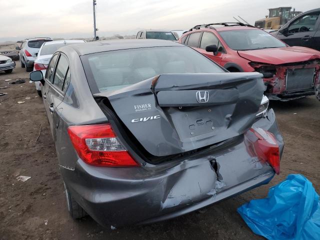 2HGFB2F54CH583239 - 2012 HONDA CIVIC LX GRAY photo 6