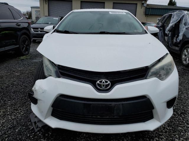 2T1BURHE9FC379192 - 2015 TOYOTA COROLLA L WHITE photo 5