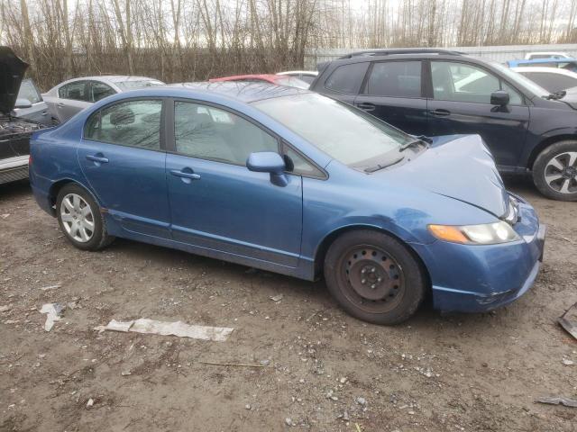 1HGFA16586L150348 - 2006 HONDA CIVIC LX BLUE photo 4