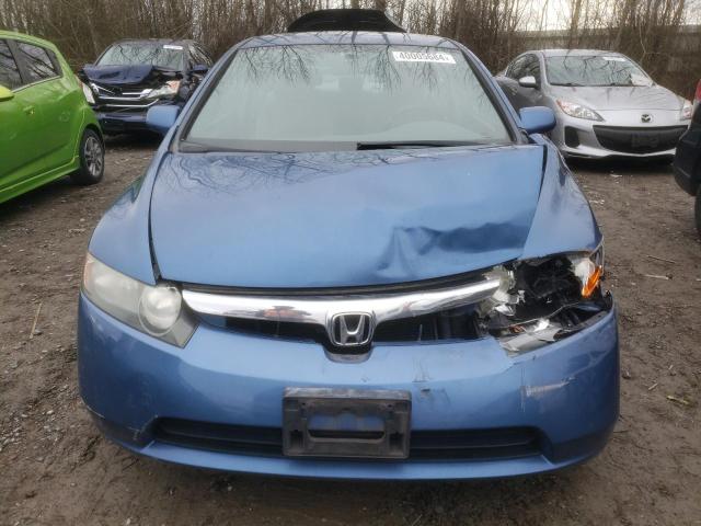 1HGFA16586L150348 - 2006 HONDA CIVIC LX BLUE photo 5