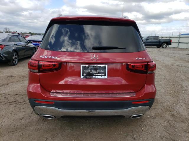 W1N4M4HB2MW102236 - 2021 MERCEDES-BENZ GLB 250 4MATIC RED photo 6