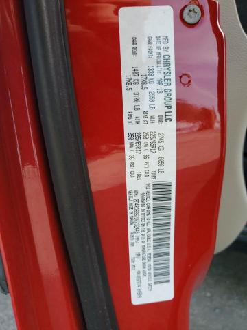 2C4RDGBG7DR732443 - 2013 DODGE GRAND CARA SE RED photo 12