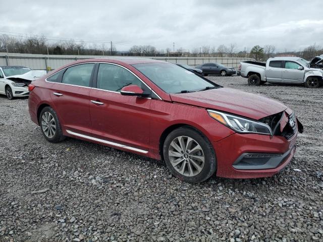 5NPE34AF4GH322208 - 2016 HYUNDAI SONATA SPORT RED photo 4