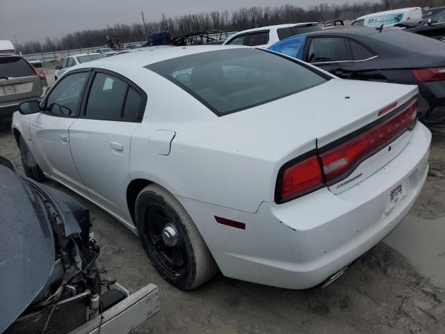 2C3CDXAT2DH570462 - 2013 DODGE CHARGER POLICE WHITE photo 2