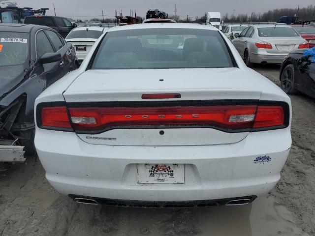 2C3CDXAT2DH570462 - 2013 DODGE CHARGER POLICE WHITE photo 6