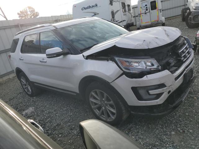 1FM5K8F82HGD01329 - 2017 FORD EXPLORER LIMITED WHITE photo 4