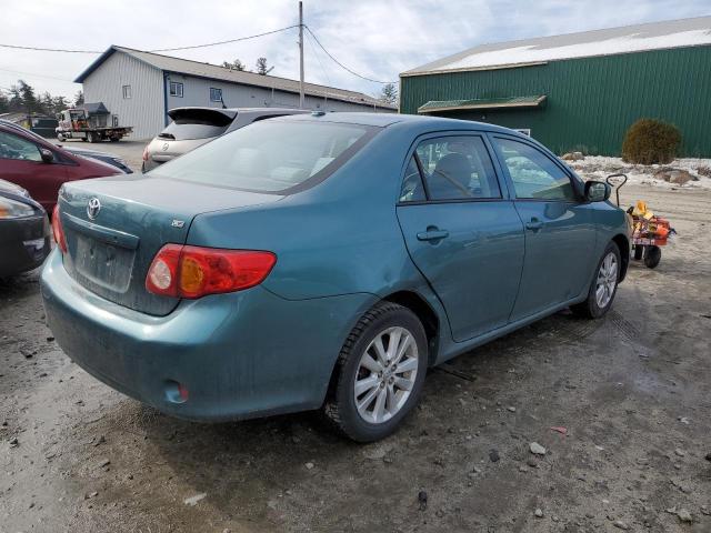 2T1BU4EE9AC361551 - 2010 TOYOTA COROLLA BASE GREEN photo 3