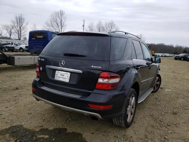 4JGBB8GB9BA708670 - 2011 MERCEDES-BENZ ML 350 4MATIC BLACK photo 3
