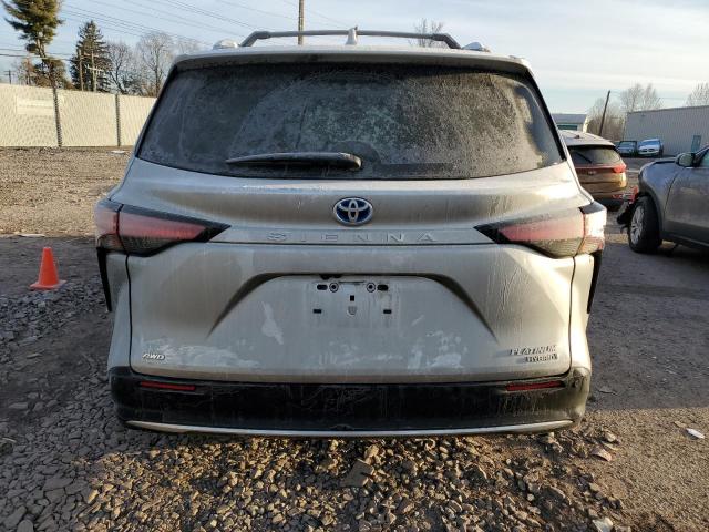 5TDESKFC0MS011466 - 2021 TOYOTA SIENNA LIM SILVER photo 6