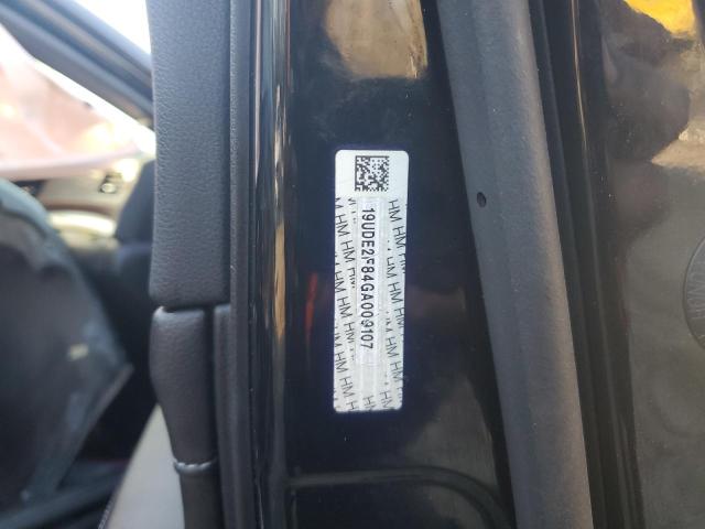 19UDE2F84GA009107 - 2016 ACURA ILX PREMIUM TECH შავი ფოტო 12