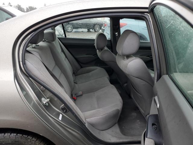 1HGFA16546L091511 - 2006 HONDA CIVIC LX GRAY photo 10