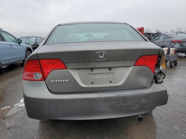 1HGFA16546L091511 - 2006 HONDA CIVIC LX GRAY photo 6