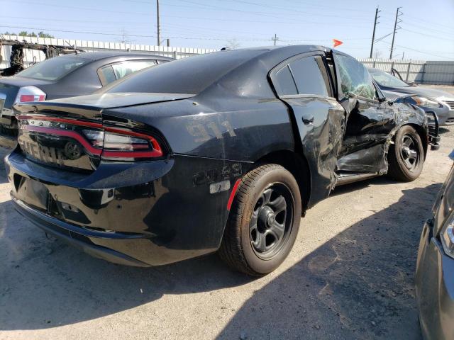 2C3CDXAT2KH617647 - 2019 DODGE CHARGER POLICE BLACK photo 3