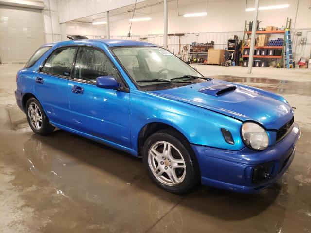 JF1GG29662H803743 - 2002 SUBARU IMPREZA WRX BLUE photo 4