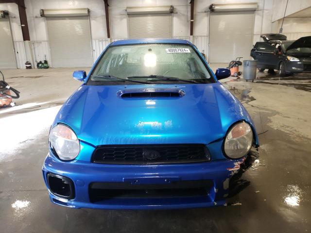 JF1GG29662H803743 - 2002 SUBARU IMPREZA WRX BLUE photo 5