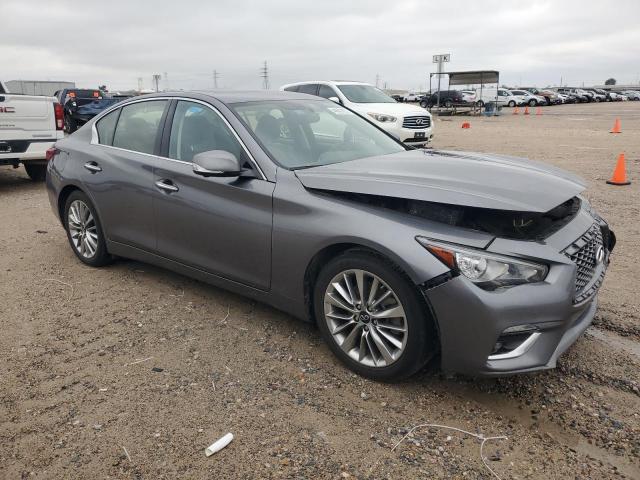 JN1EV7BP6MM706403 - 2021 INFINITI Q50 LUXE CHARCOAL photo 4