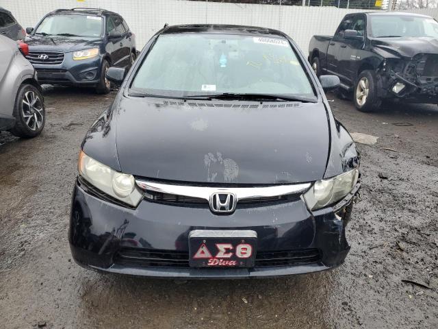 1HGFA16807L000763 - 2007 HONDA CIVIC EX BLACK photo 5