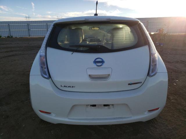 JN1AZ0CP8CT018755 - 2012 NISSAN LEAF SV WHITE photo 6