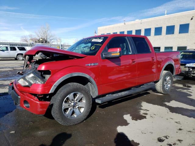 1FTFW1EF4CKD96230 - 2012 FORD F150 SUPERCREW RED photo 1