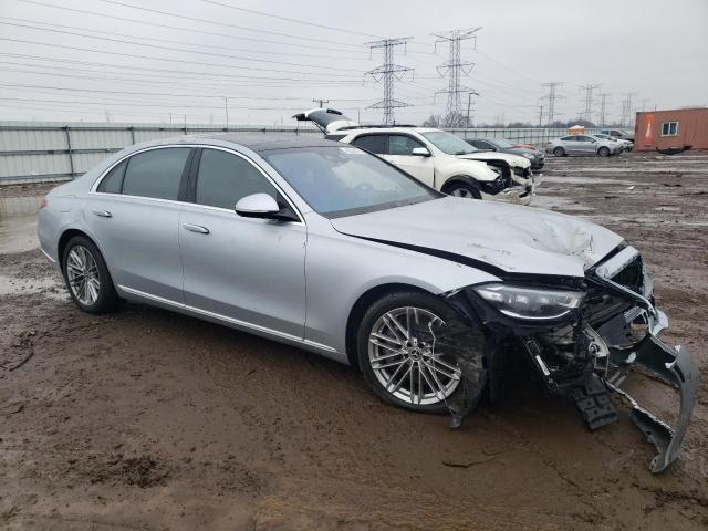 W1K6G7GB2MA047686 - 2021 MERCEDES-BENZ S 580 4MATIC SILVER photo 4