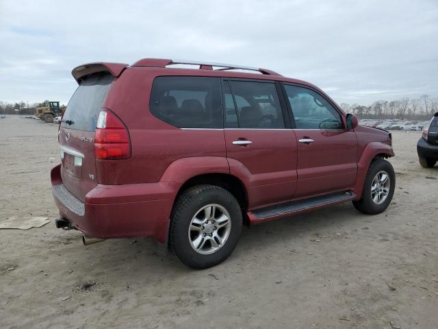 JTJBT20X880152304 - 2008 LEXUS GX 470 BURGUNDY photo 3