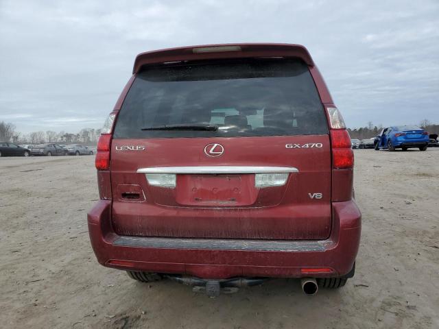 JTJBT20X880152304 - 2008 LEXUS GX 470 BURGUNDY photo 6