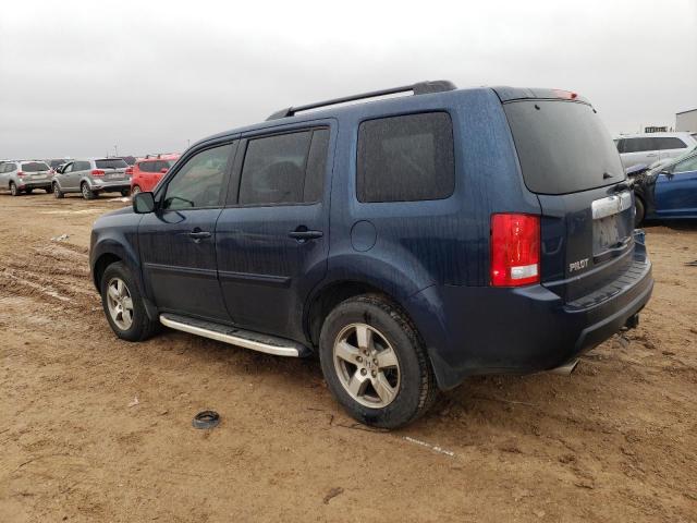 5FNYF3H59AB017126 - 2010 HONDA PILOT EXL BLUE photo 2