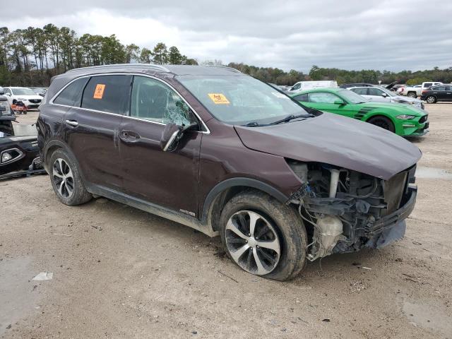 5XYPHDA50GG016535 - 2016 KIA SORENTO EX BURGUNDY photo 4