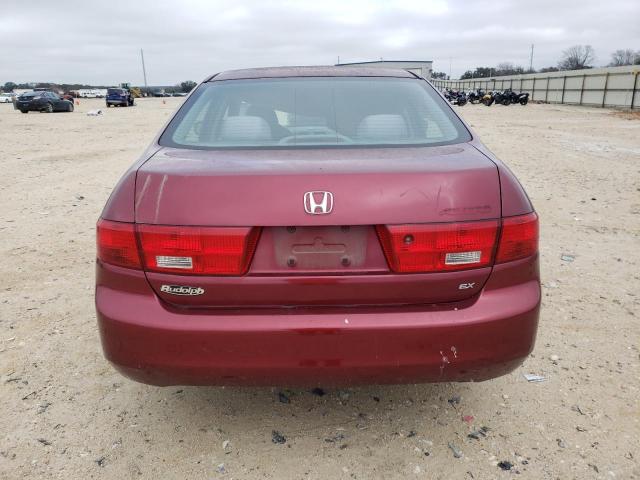 1HGCM56735A038134 - 2005 HONDA ACCORD EX MAROON photo 6