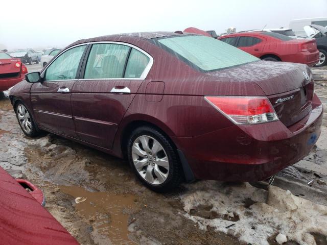 1HGCP36869A040244 - 2009 HONDA ACCORD EXL BURGUNDY photo 2