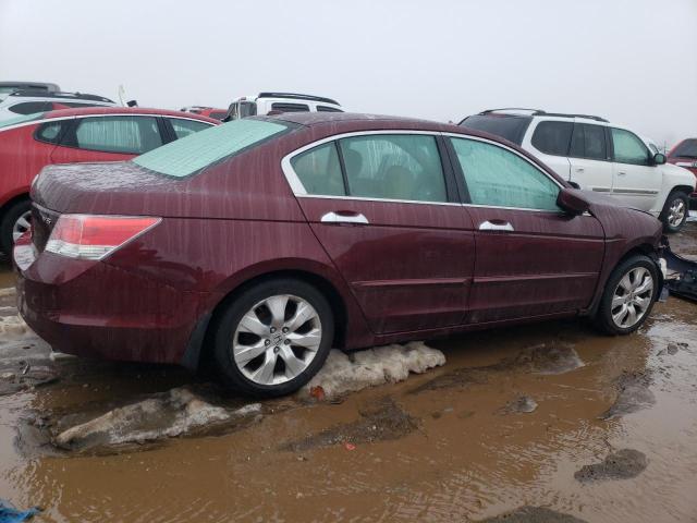 1HGCP36869A040244 - 2009 HONDA ACCORD EXL BURGUNDY photo 3