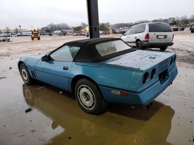 1G1YY3182H5113120 - 1987 CHEVROLET CORVETTE BLUE photo 2