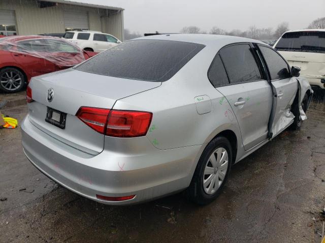 3VW2K7AJ9FM292401 - 2015 VOLKSWAGEN JETTA BASE SILVER photo 3