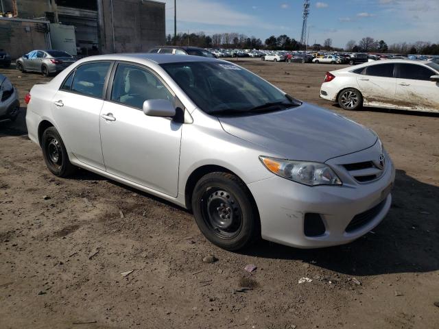 2T1BU4EE6BC728200 - 2011 TOYOTA COROLLA BASE SILVER photo 4