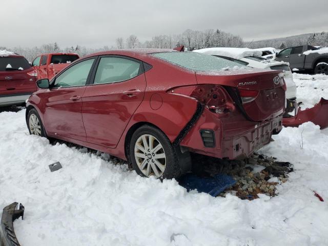 5NPDH4AE9GH669490 - 2016 HYUNDAI ELANTRA SE RED photo 2