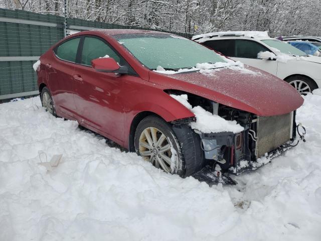 5NPDH4AE9GH669490 - 2016 HYUNDAI ELANTRA SE RED photo 4