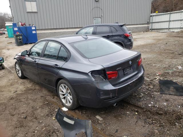 WBA8A3C57JA358746 - 2018 BMW 320 XI GRAY photo 2