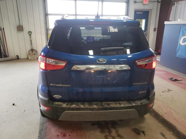 MAJ6S3KL9MC398638 - 2021 FORD ECOSPORT TITANIUM BLUE photo 6